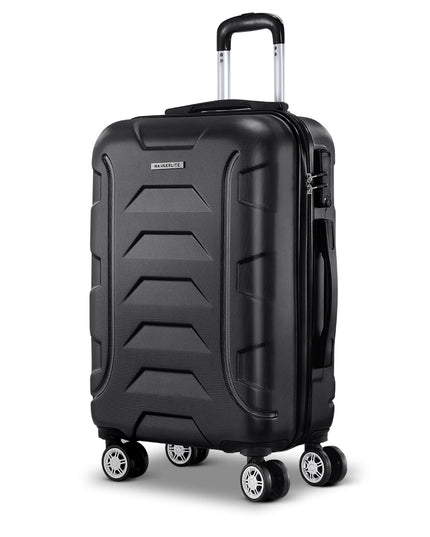 Wanderlite 20" 55cm Luggage Trolley Travel Suitcase Set Hard Case Lightweight Strap