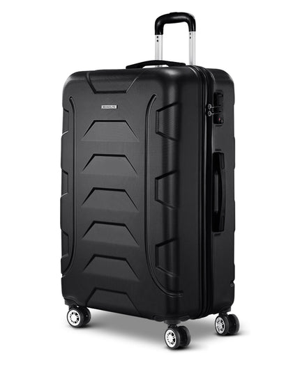 Wanderlite 28" 75cm Luggage Trolley Travel Suitcase Set TSA Hard Case Lightweight Strap