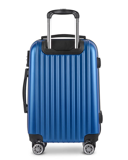 Wanderlite 28" 75cm Luggage Trolley Travel Suitcase Set Carry On Hard Case TSA Lock Lightweight Blue