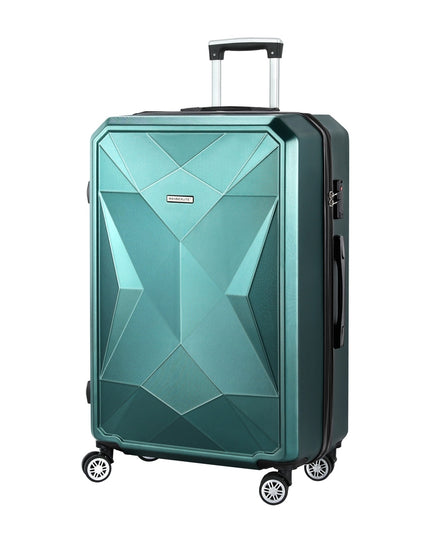 Wanderlite 28" 75cm Luggage Trolley Travel Suitcase Carry On Storage TSA Hardshell Atrovirens