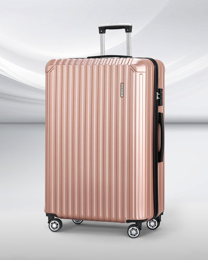 Wanderlite 28'' Luggage Travel Suitcase Set TSA Carry On Hard Case Rose Gold