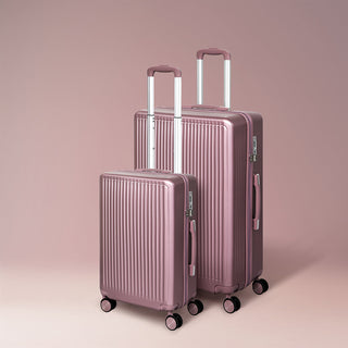 Slimbridge Luggage Suitcase Trolley Rose gold 2pc 20"+28"