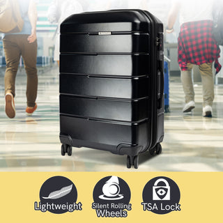 Olympus Artemis 20in Hard Shell Suitcase ABS+PC  Jet Black