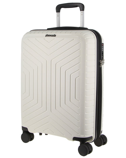 Pierre Cardin 76cm Large Hard-Shell Suitcase Travel Luggage Bag - White