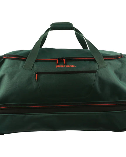 Pierre Cardin Trolley Bag Medium Soft Travel Luggage Wheeled Duffle 72cm - Green