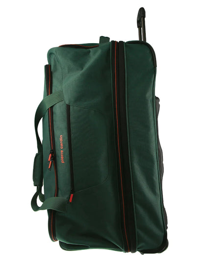 Pierre Cardin Trolley Bag Medium Soft Travel Luggage Wheeled Duffle 72cm - Green