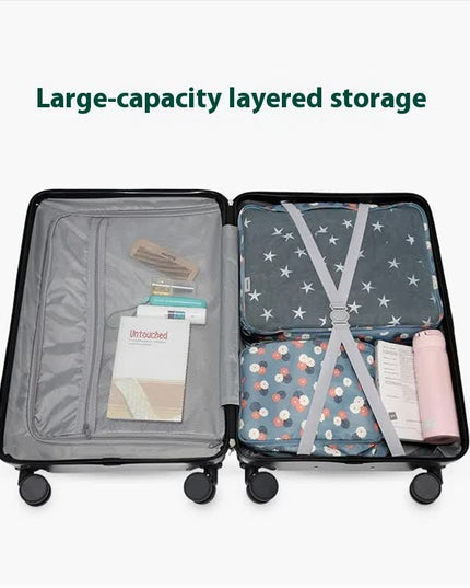 Smart Carry-On Luggage with Cup Holder & USB Charging Port - Mint green Color Spinner Suitcase for Travel Convenience  20 inch