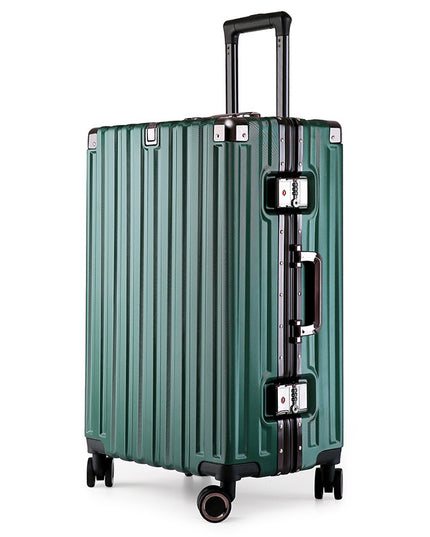 Aluminum Alloy Hard-Shell Suitcase with TSA Lock -22" Spinner Luggage in Green