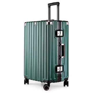 Aluminum Alloy Hard-Shell Suitcase with TSA Lock -22" Spinner Luggage in Green