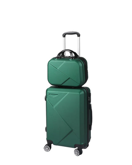 Slimbridge 2pcs 20"Travel Luggage Set Green