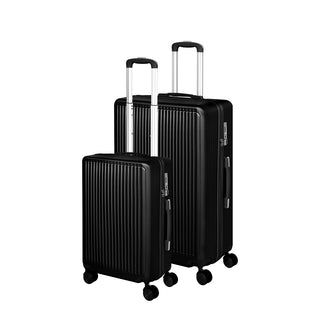 Slimbridge Luggage Suitcase Trolley Black 2pc 20"+28"