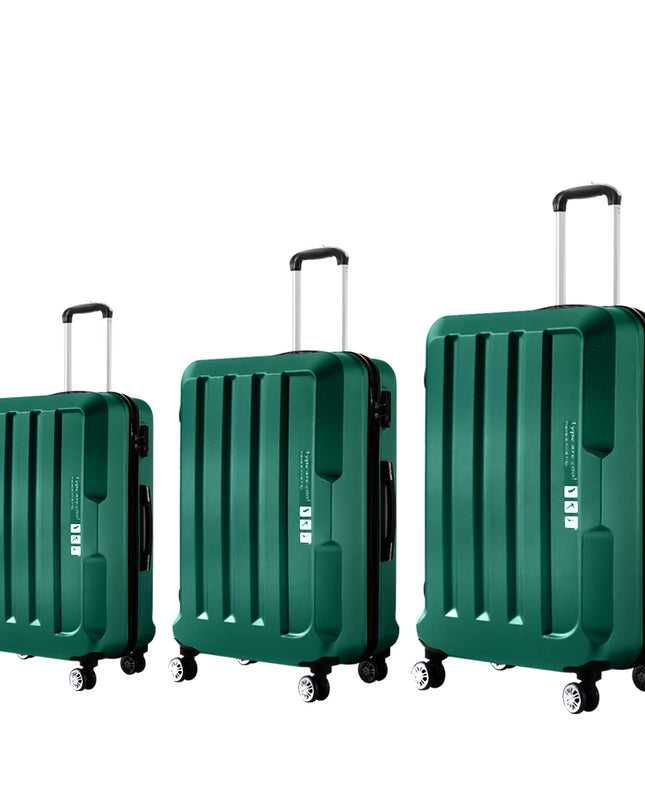 Slimbridge 20"24"28" 3PC Luggage Sets Green