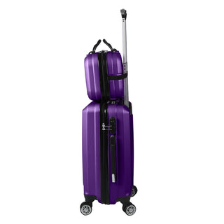 Slimbridge 2pcs 20"Travel Luggage Set Purple