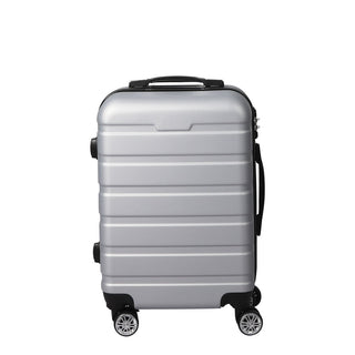 Slimbridge 20" Carry On Luggage Case Silver 20 inch