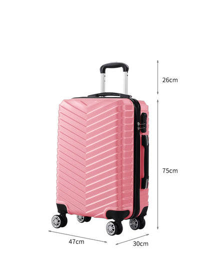 Slimbridge 28 Luggage Suitcase Travel Rose Gold 28 inch