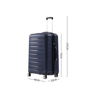 28" Travel Luggage Carry On Expandable Navy