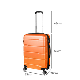 Slimbridge 20" Expandable Luggage Carry Orange 20 inch