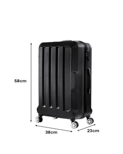 Slimbridge 20" Travel Luggage Lightweight Black 20 inch