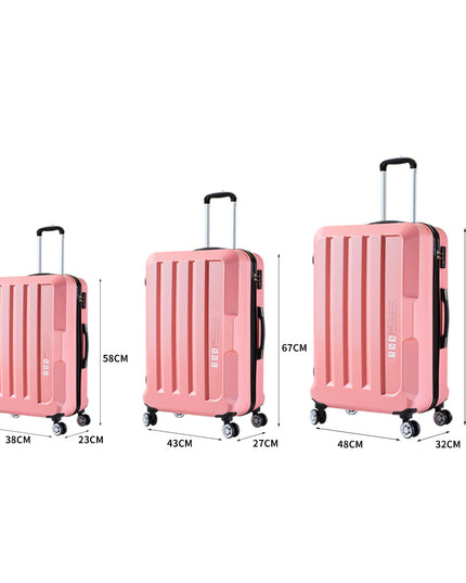 Slimbridge 20"24"28" 3PC Luggage Sets Rose Gold