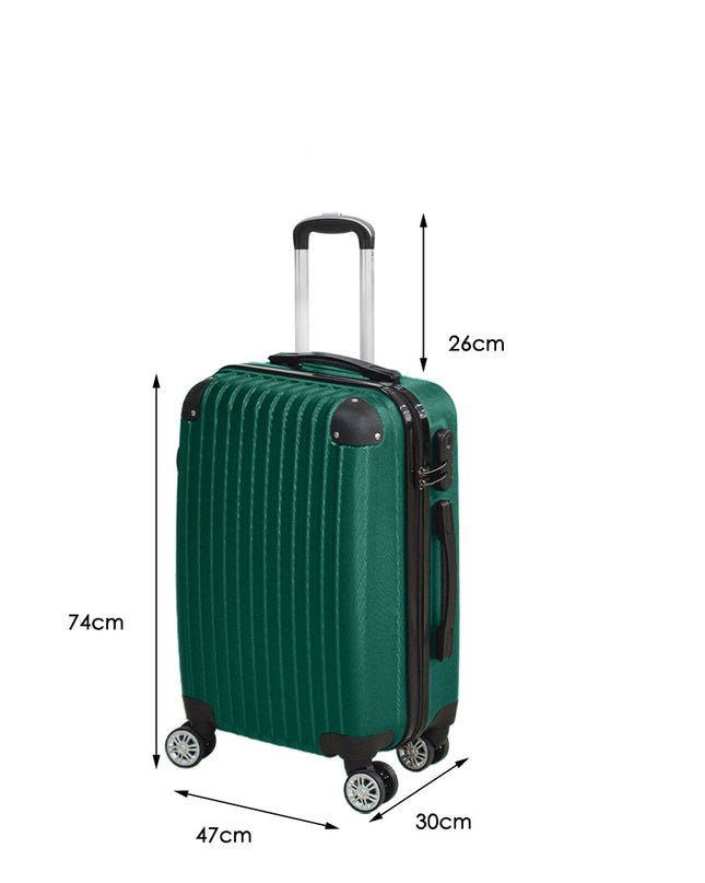 Slimbridge 28" Travel Luggage Suitcase Green