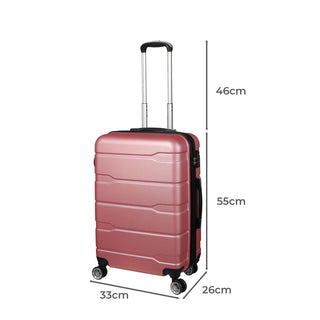 Slimbridge 20" Expandable Luggage Carry Rose Gold 20 inch